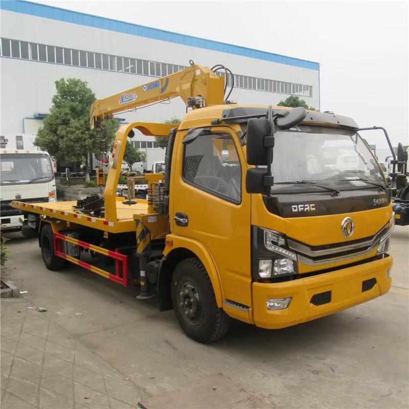 Бренд КЛВ dongfeng 5ton 4-х тонный мини-рефрижераторы эвакуатор гидравлический движения лебедка Самостоятельная погрузка Холодильный грузовик с