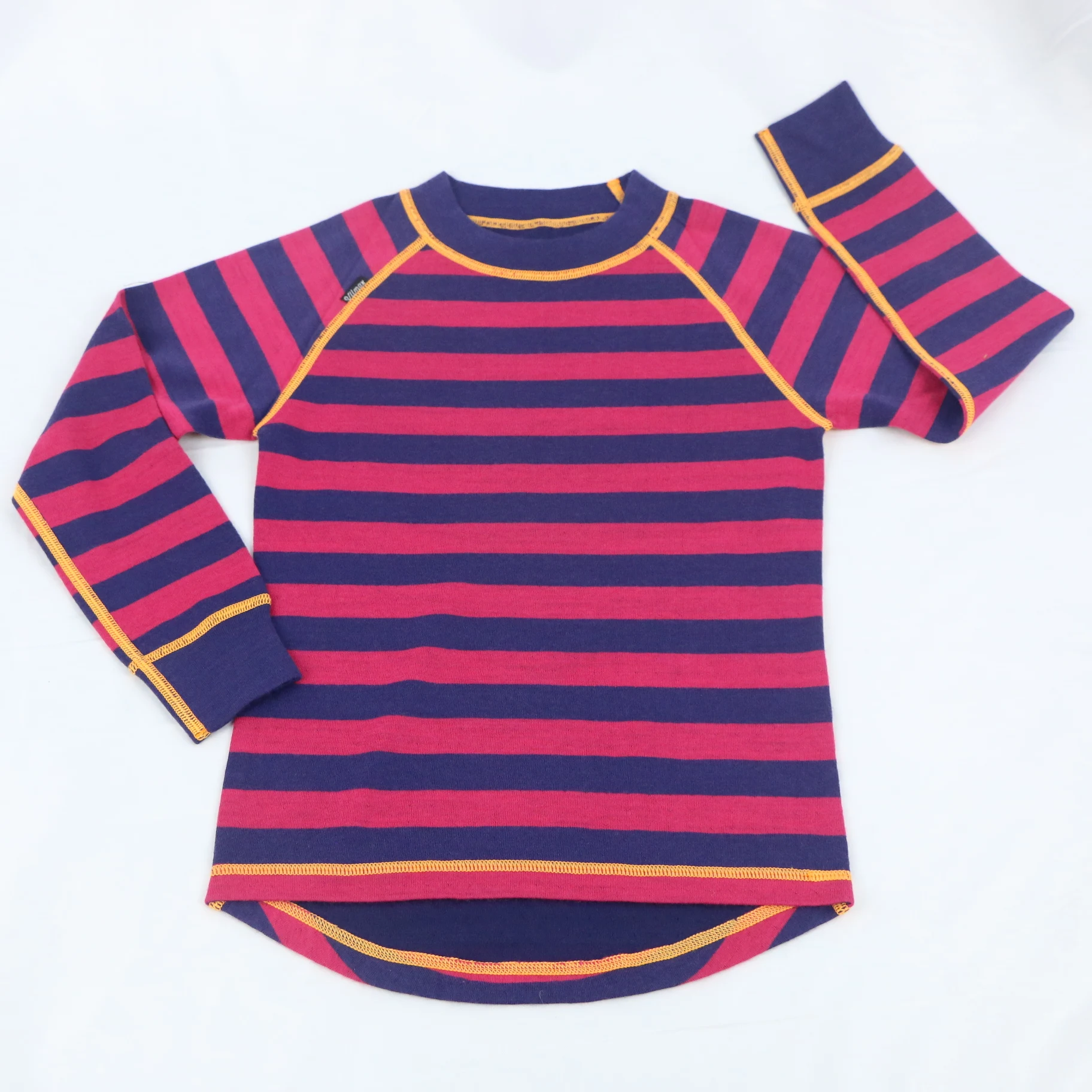 OEM 100% Merino Wool Kids t Shirt Long Sleeve Shirts High Quality Sweatshirts Boys Clothes for Children Kids