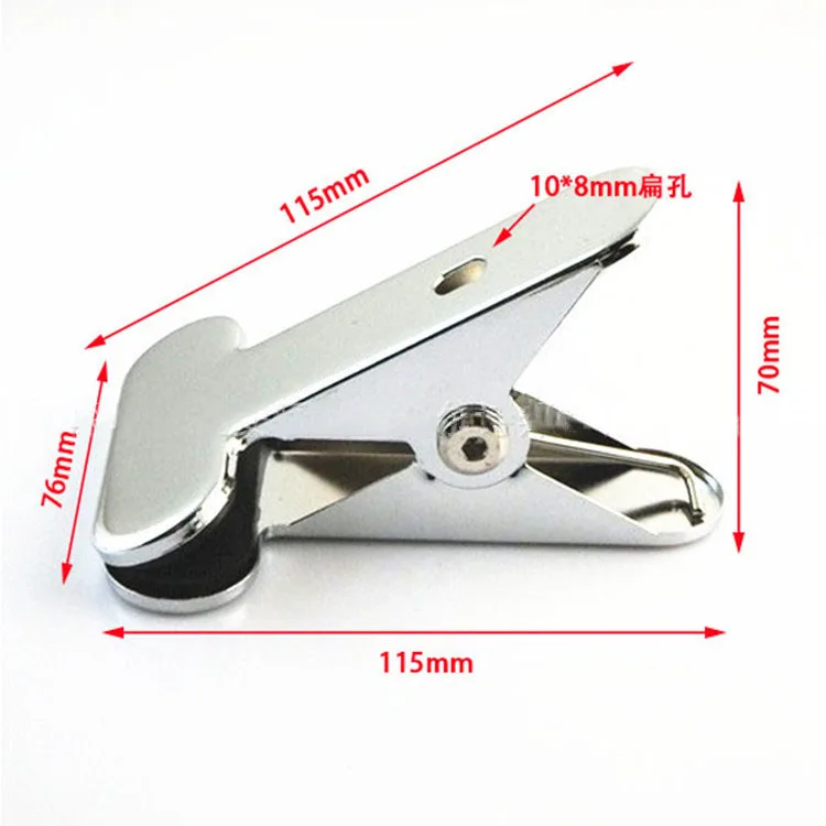 Chrome-plated reinforced table lamp metal clip LED iron  fixed clip table lamp holder hose clip lamp accessories