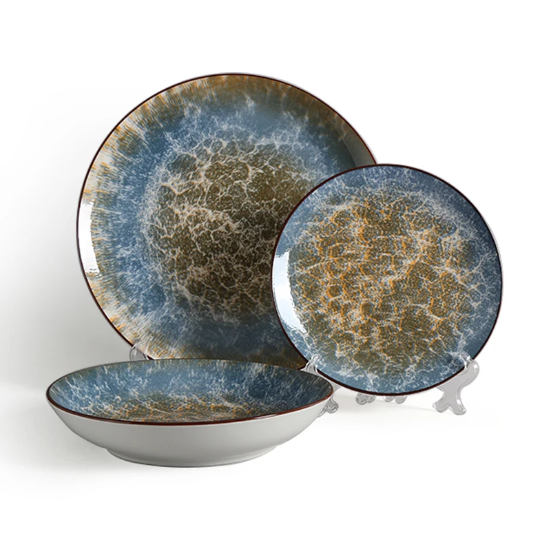 Factory Direct 12-Piece Ceramic Plate Dinnerware Set Premium Quality Sets