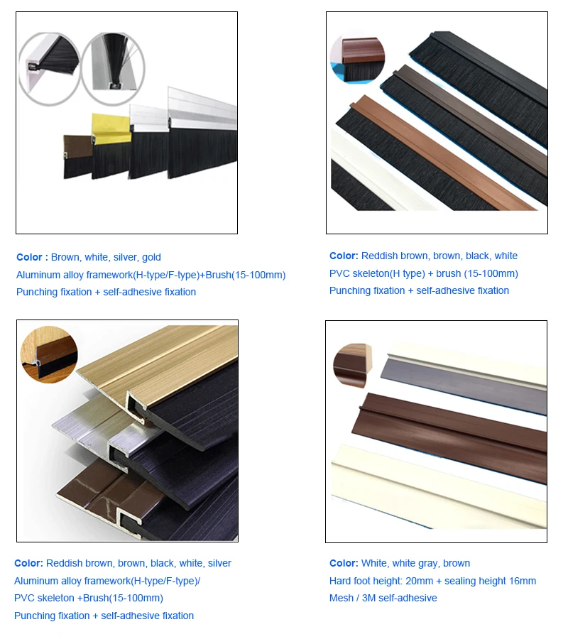Door Weatherstrip Seal Interior Door Bottom Seals Brush