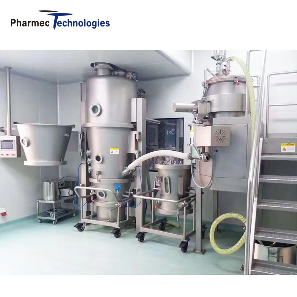 Tablet Granulator Pharmaceuticals Granulation Machine Fluid Bed Dryer Granulator