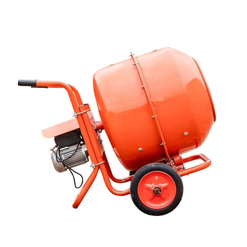 Mini Diesel Concrete Mixer Machine Mobile Concrete Mixers 200L High Efficiency Cast Iron Gear Cement Mixer Portable
