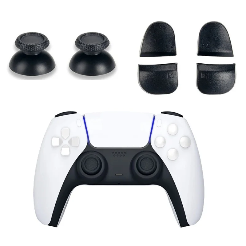 8 in1 L1 R1 L2 R2 Button 3D Analog Joystick Thumbsticks Grip with 2 Springs for Playstation 5 PS5  Controller Repair Parts