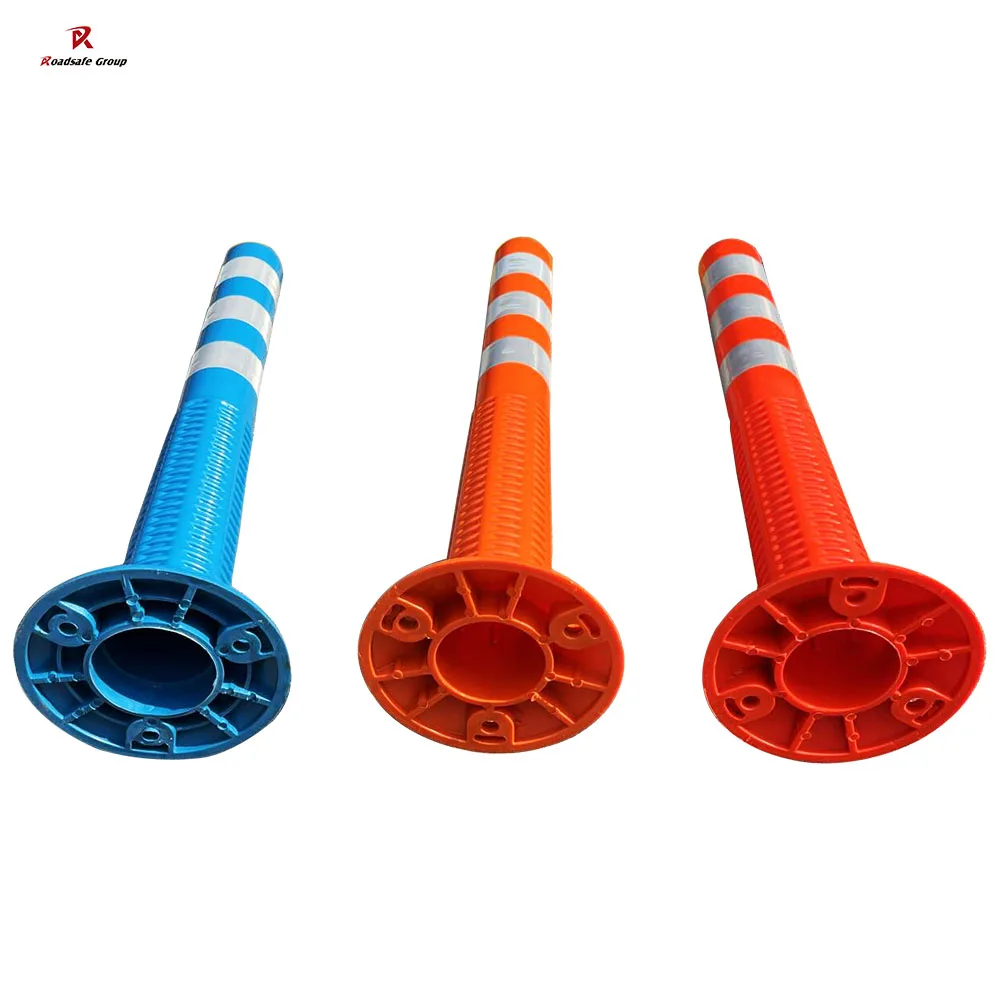 Safety Post Delineator Road Safety Bollard 750mm Flexible Bollard PU Traffic Post