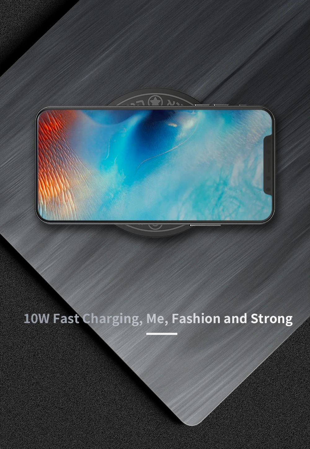 O2 Projetct 10W magic circle wireless charger portable qi wireless charger for Phone Samsung Huawei