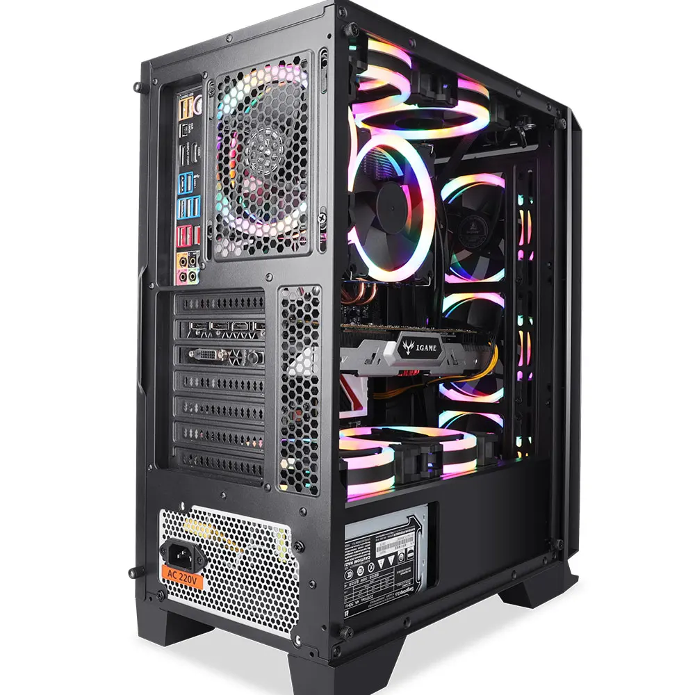 YYC in stock best sale High Quality Gaming PC Desktop Computer Gaming Case ATX Computer Case Towers CPU Cabinet pc case