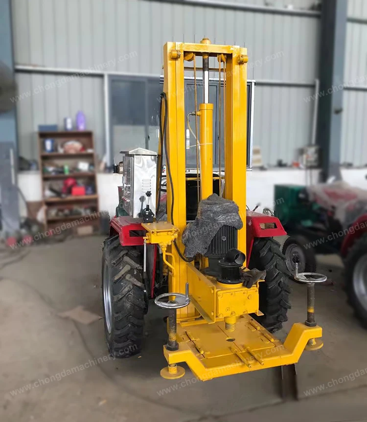 150M Depth Tractor Mounted Portable Water Well Drilling Rig  With Compressor