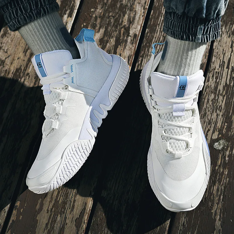 Explosive Models Fashion Breathable Mesh Basketball Sneakers New Design Men Casual Custom Basketball Style Sports Shoes