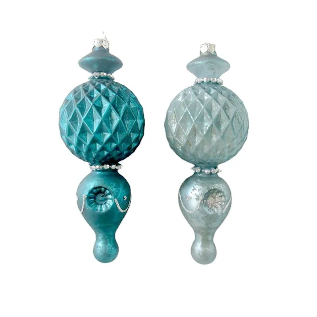 Ручная выдувная муранская декоративная стеклянная сосулька для украшения рождественской елки