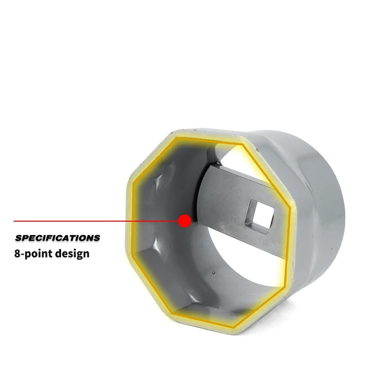 4-3/8 Inch 8-Point Rounded Wheel Bearing Locknut Socket