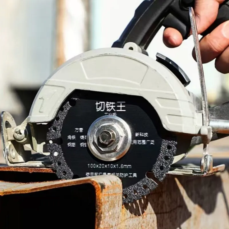 100/115/125mm Diamond Saw Blade Brazed Cutting Disc Metal Stone Cast Iron Reinforcing Steel Aluminium Multi-Purpose Power Tool
