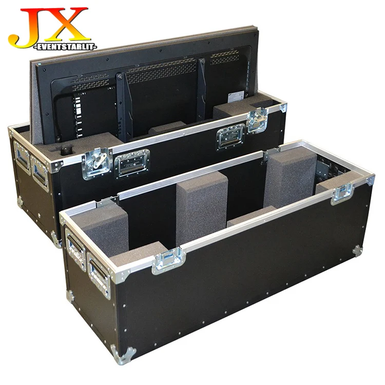 TV DJ Monitor Amplifier Flight Case Box  Drum Speaker Aluminum Transportation Case