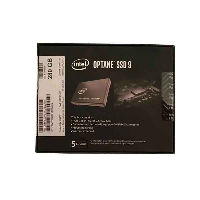 280GB 900P U.2 SSD 2.5