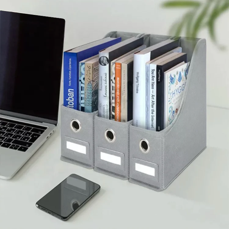 Guangdong Customized Office Desk accessories Folding Storage Box Organizer for Folder and Book