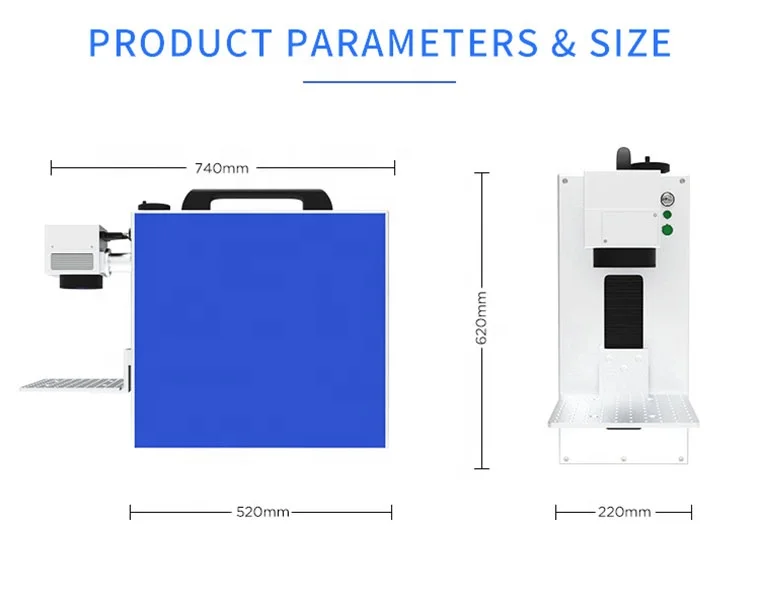 ABN laser manufacturers overall portable fiber laser marking printer machine