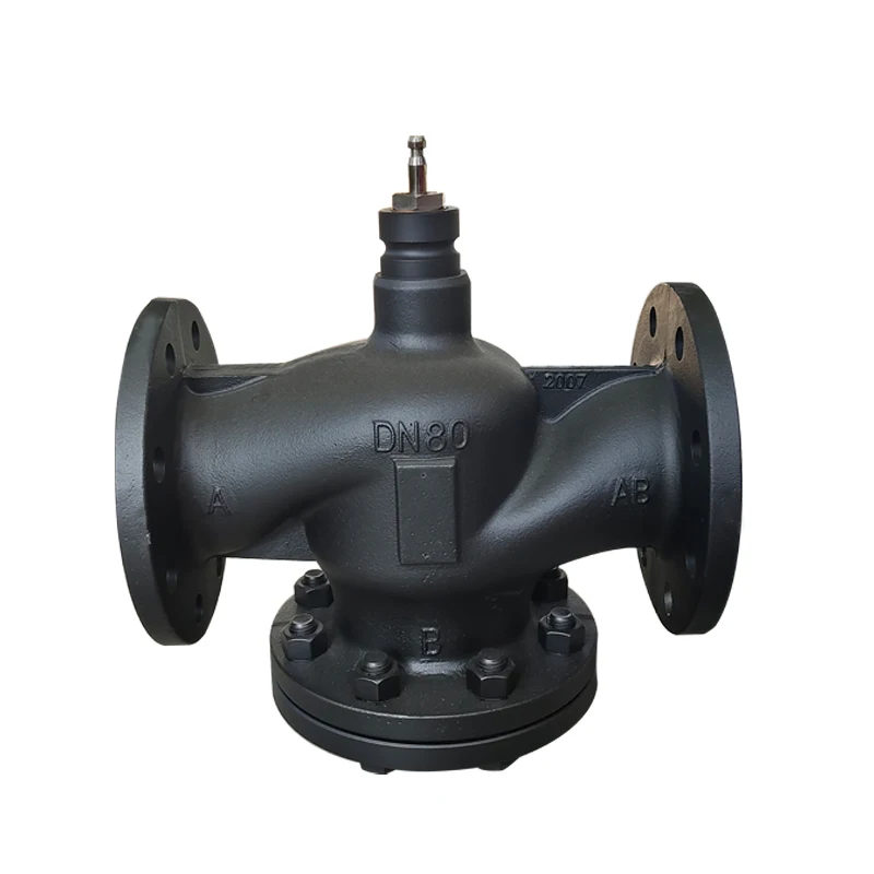 balance chamber valve body balance valve core structure DN80 electric control valve body