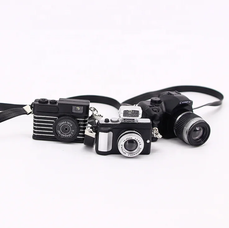 Decoration Souvenir Shutter Button Flash Light Available 3D Plastic Vintage Mini Camera Fridge Magnet