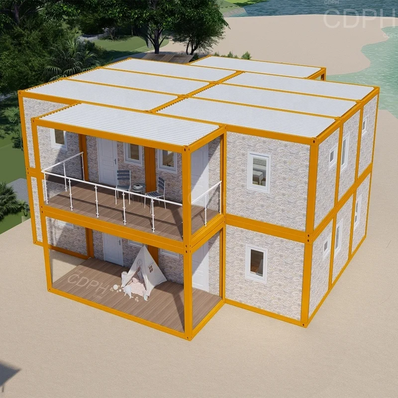 Роскошный современный дизайн, 2 спальни, домашний небольшой дом, сборные дома и контейнерный дом на продажу