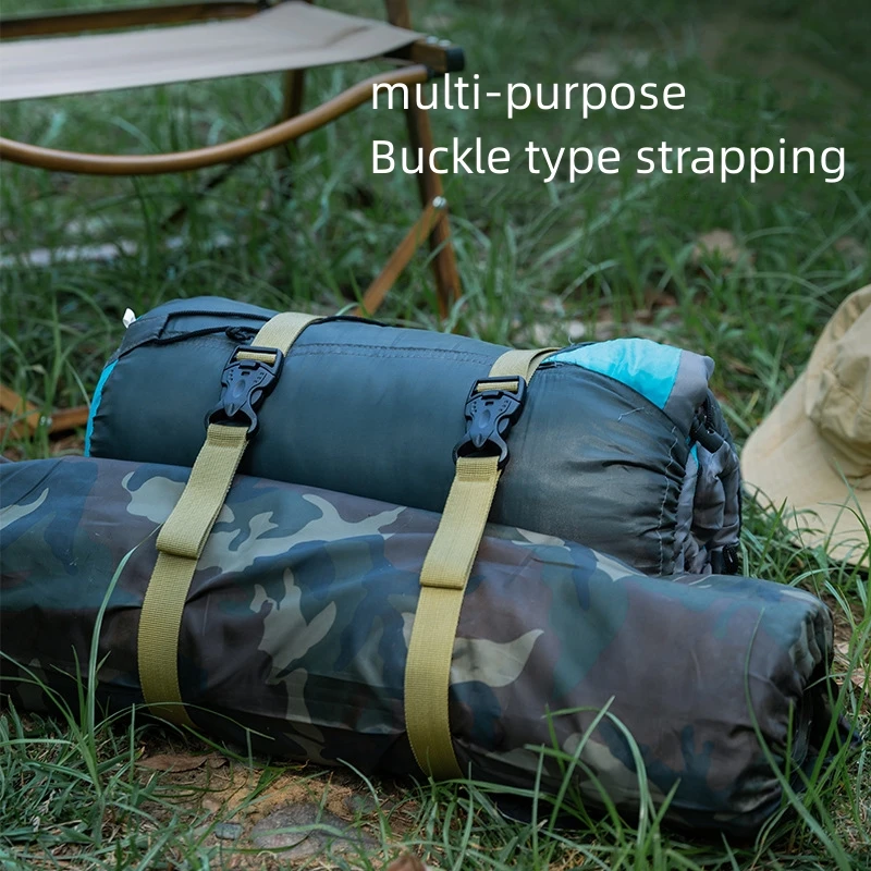 Lashing Straps with Buckle Adjustable Nylon Straps for Backpack Tactical Lashings Camping Gear Luggage