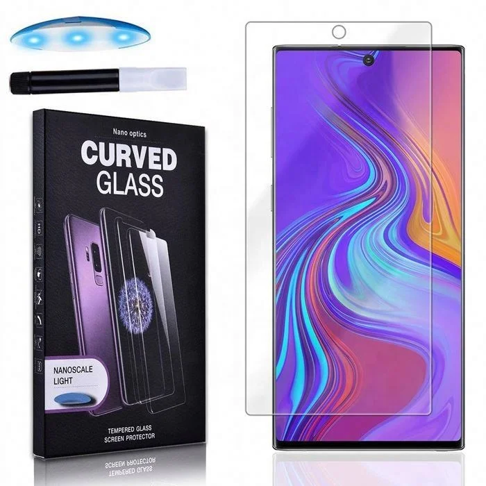 LKG Glass Ultra Curing Film Glue Anti Phone S22 Tempered 3D Mobile Note Machine Curved 10 9 Uv Screen Protector For Samsung