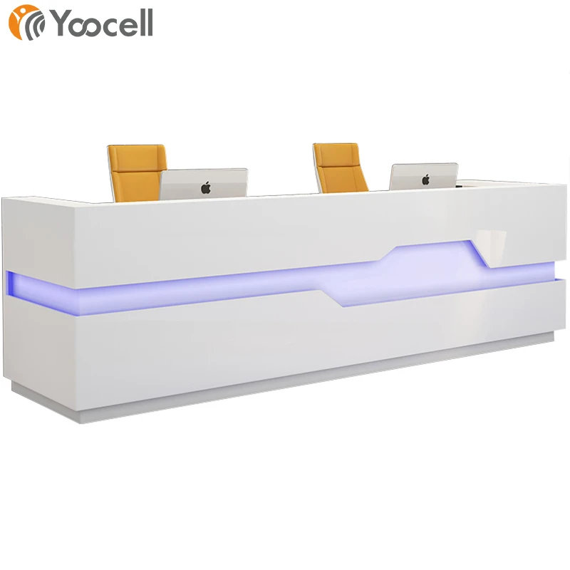 Yoocell Wholesale price Beauty salon furniture modern design reception desks customized size
