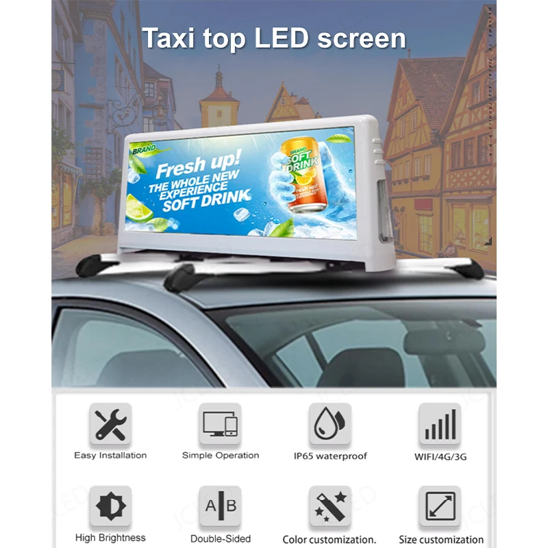 Best Price Advertising Led Screen Factory Customization Full Color Waterproof Taxi Outdoor Led Screen