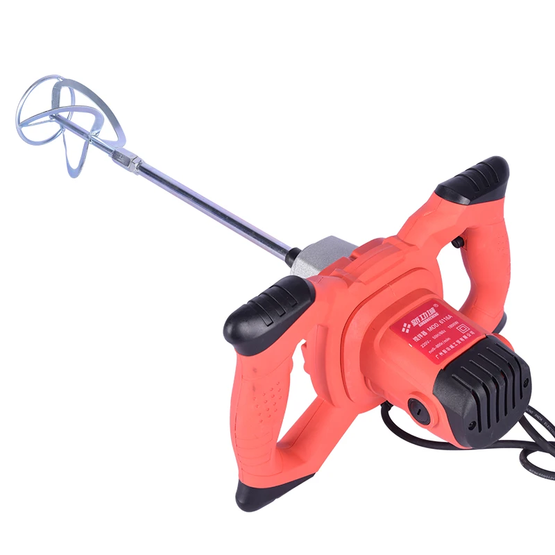 1600W Portable Electric Concrete Cement Gypsum Grout Paint Grout Mixer Professional Drill Mixer Mixing Tool