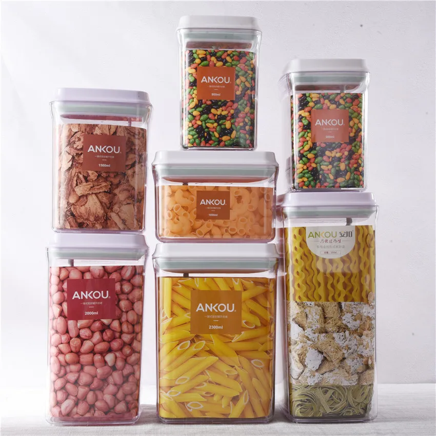 BPA Free Light weight POP UP design kitchen storage tin for home organizer