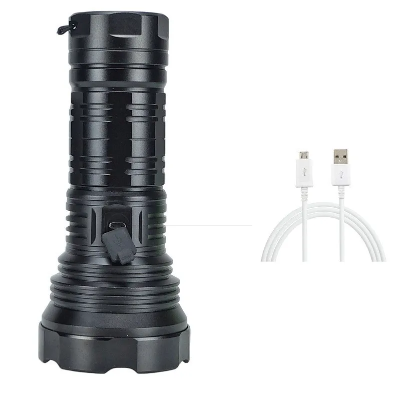 SSt40 Super Bright linternas focusing Powerful Led Flashlight Tactical Rechargeable Torches Light Usb Hunting Flashlights