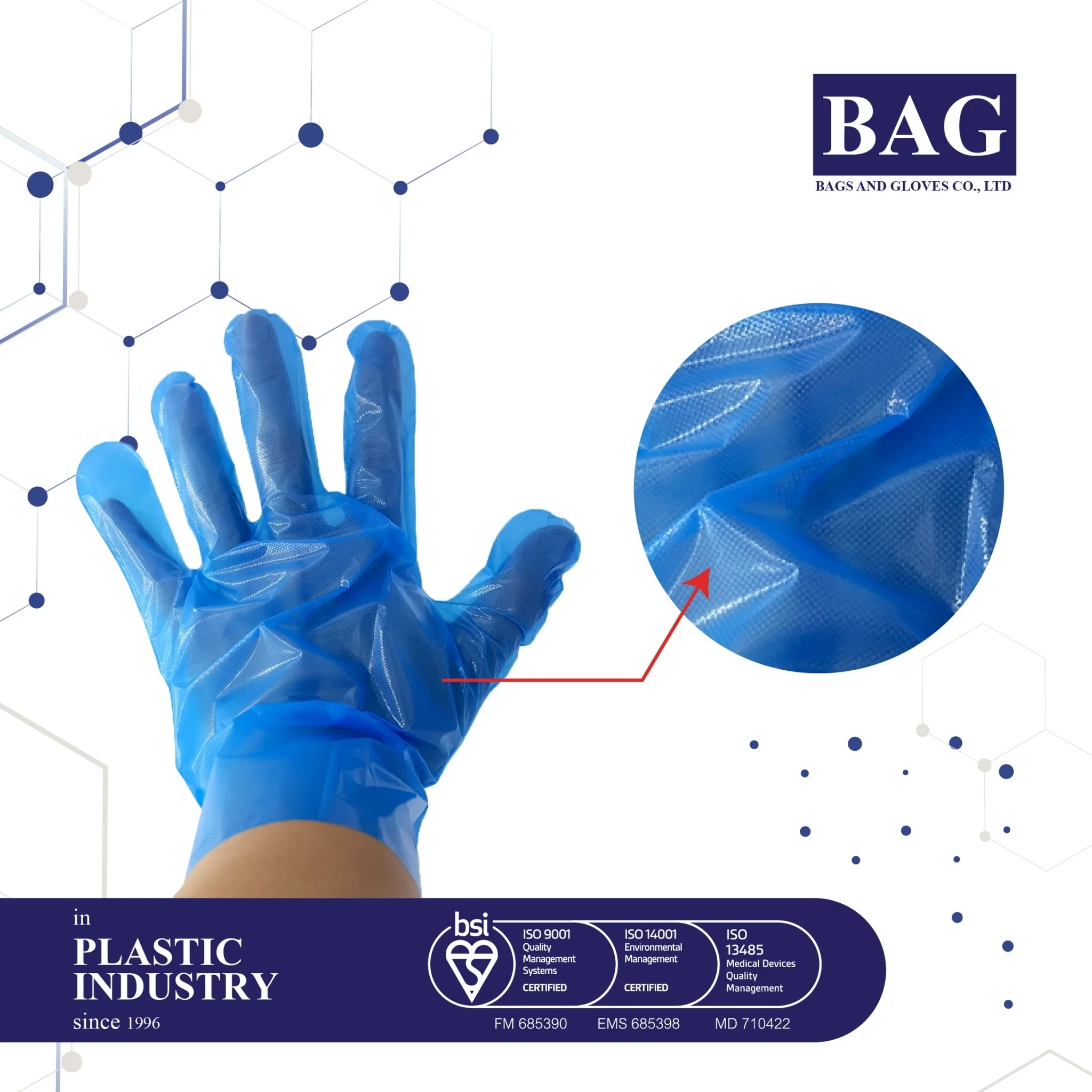 Cheap Clear Food grade CPE disposable gloves