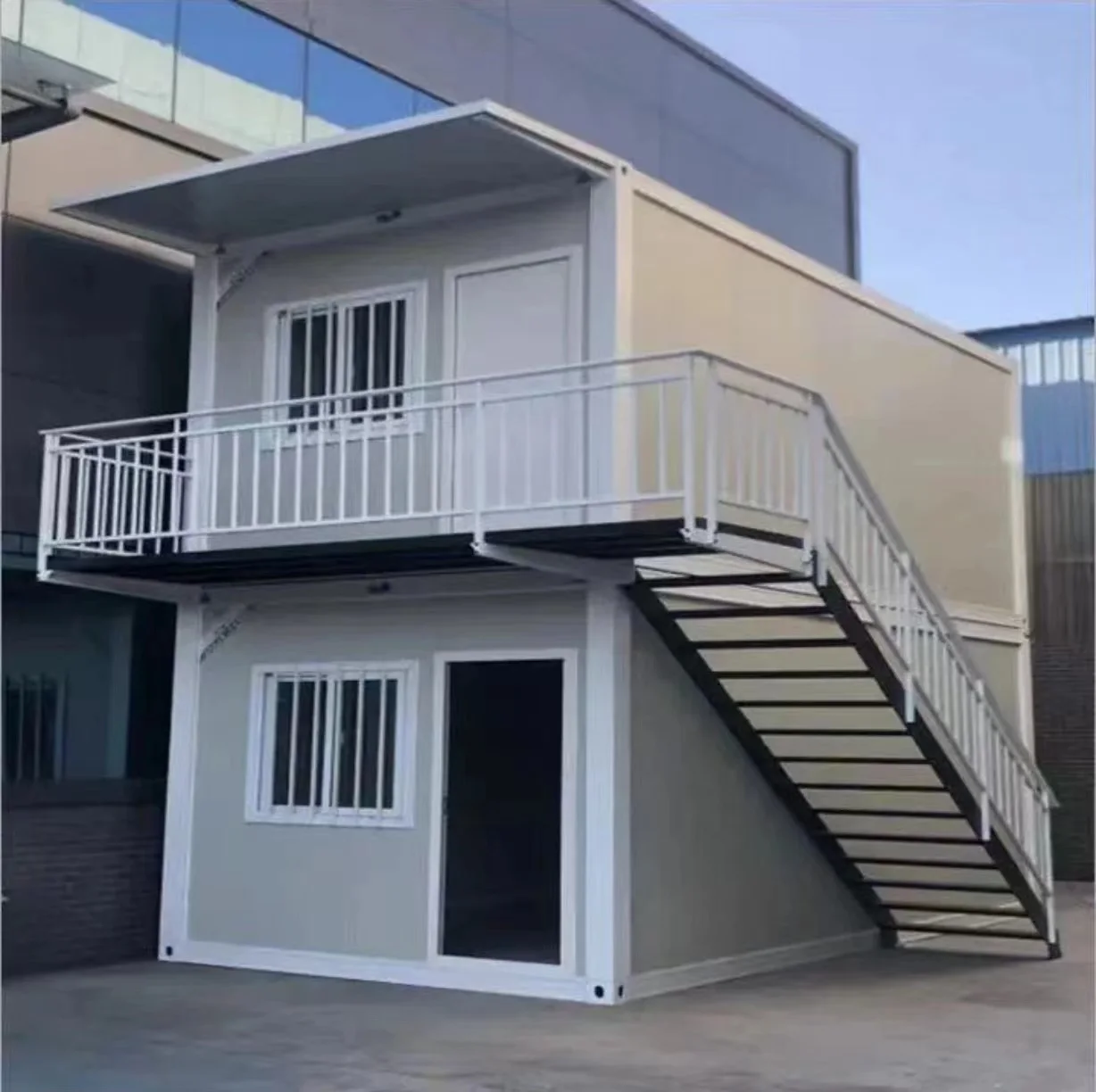 Oem Detachable Residential Modern Flat Pack Design Wind-resistant Prefab House Villa Container Prefabricated House