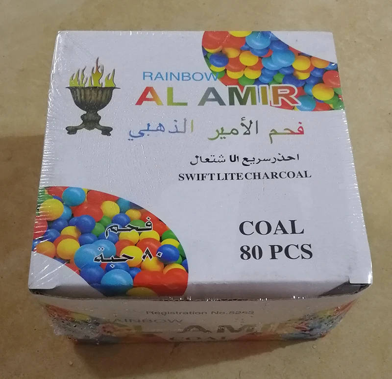 AL AMIR colorful quick light incense shisha charcoal