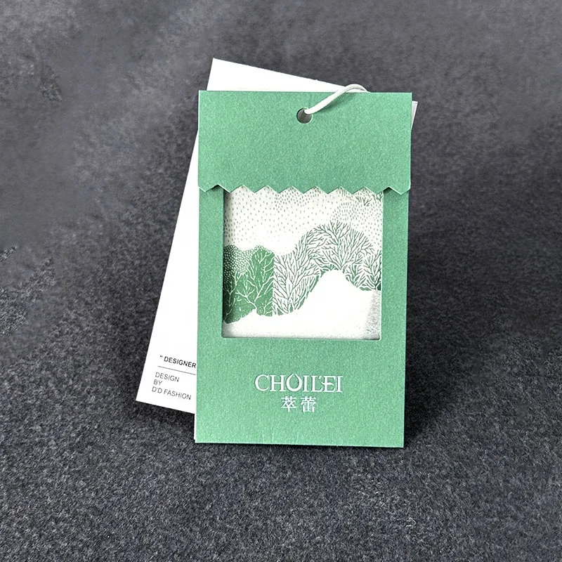 Creative Paper Hang Tags with Hot Stamping Font