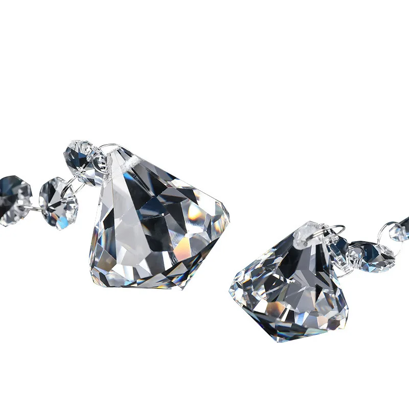 Crystal crafts octagonal ball chain octagonal beads octagonal ball wedding decoration accessories