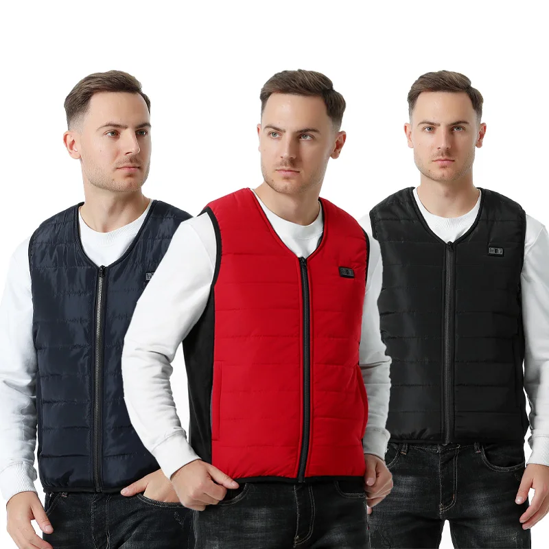 Custom Winter Unisex 12 Heating Zones Electric Heated Vest Waistcoat for Hiking Mountain Climbing Skiing Hunting