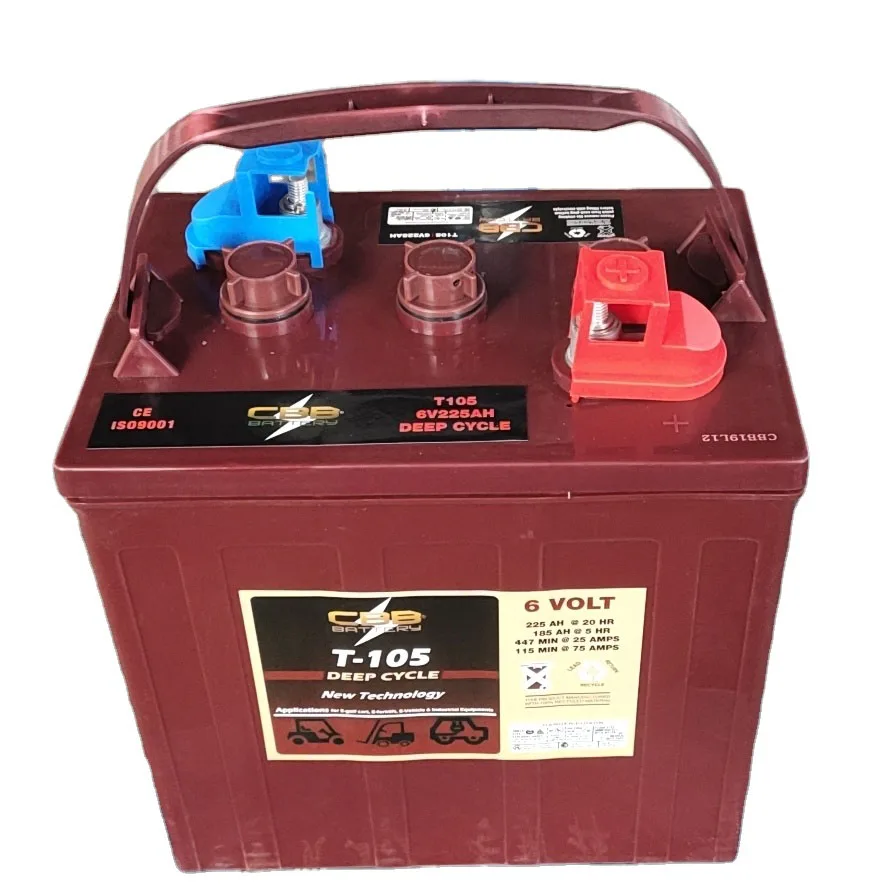 Филиппины хит продаж троянская тележка для гольфа T105 6V225Ah свинцово-кислотная батарея