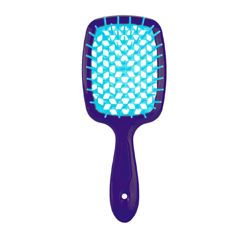 High Quality Plastic Grid Hairdressing Comb Colorful Cushion Comb With Smooth Teeth for Gentle Scalp Massage and Detangling