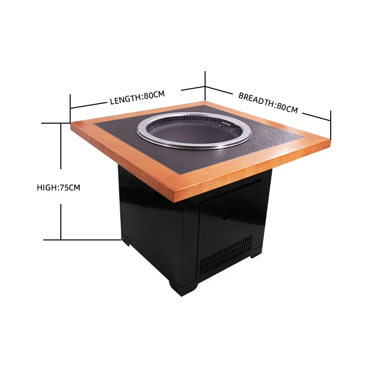 Commercial/household dining table for 2-4 people smokeless high-power hot pot table
