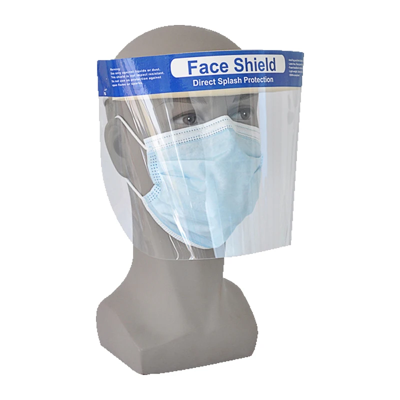 Medical Disposable Transparent Multiple Protection Face Shield Anti-Splash Face Mask Splash Proof Face Visor