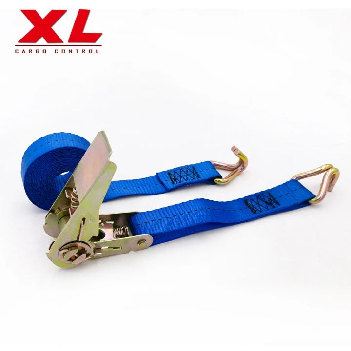 30mm 1.5 heavy duty lockable car truck binding transport strap cargo lashing belt load tension set tie down ratchet straps