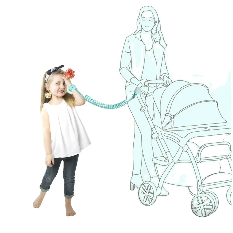 Customized Travel Children Induction Wrist Link Safety Strap Baby Anti Lost Wrist Link Outdoor