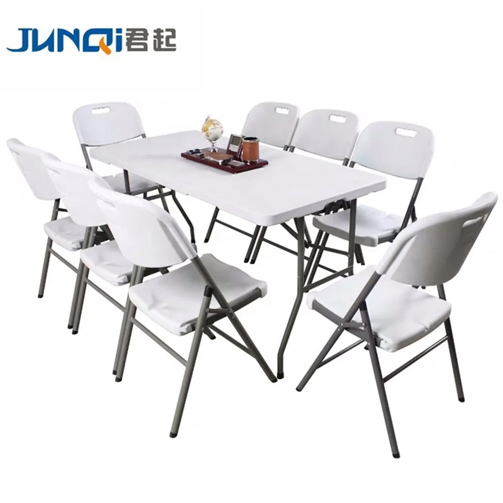 
Rental Plastic Banquet Folding Chairs and Tables for wedding party 
