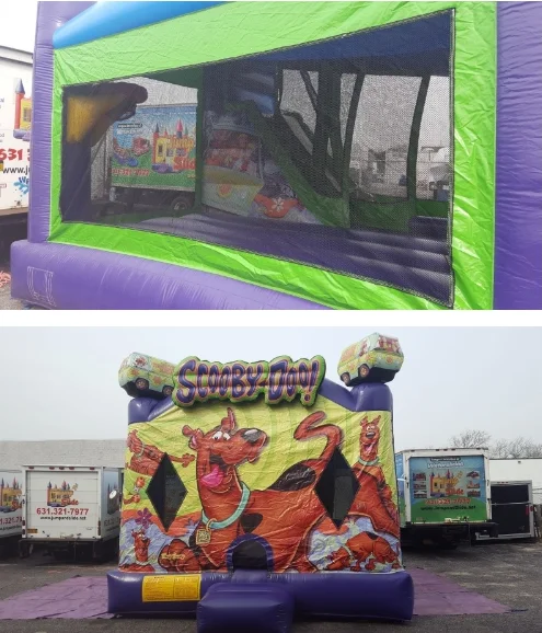 Scooby-Doo Inflatable combo,inflatable bouncy castle with slide, inflatable moonwalk for sale