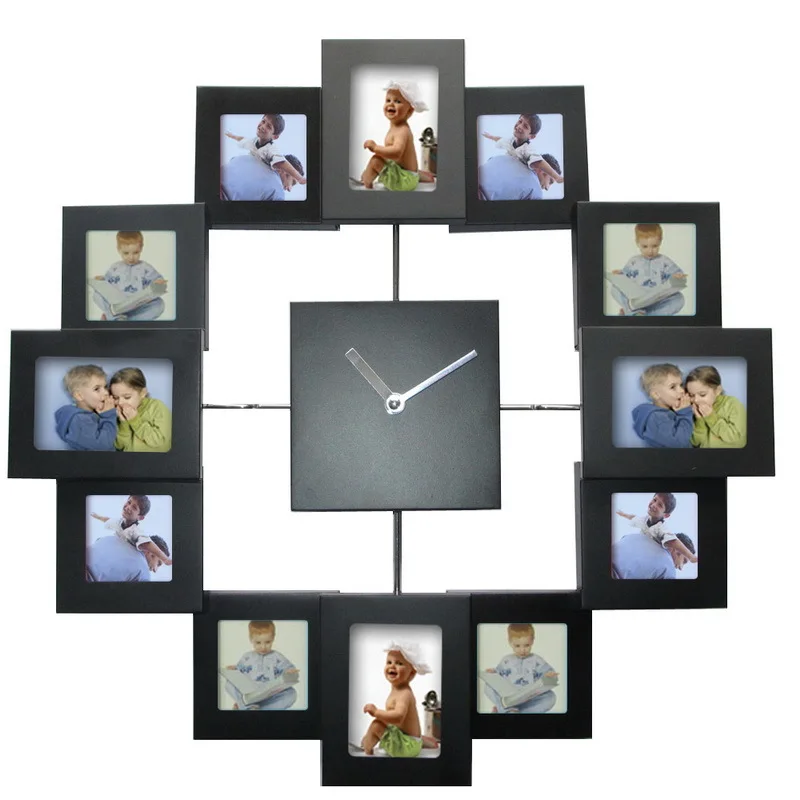 Big size wall clock photo frame picture wall clock with photo