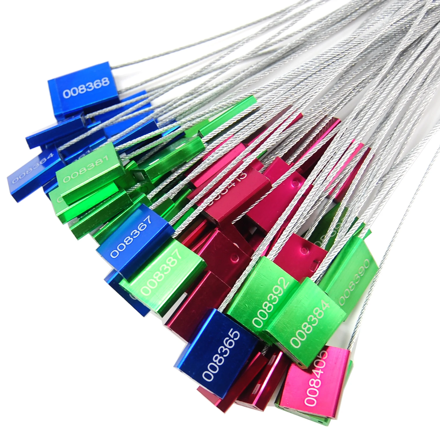 High Security Cable Seals Metal Container Seals Pull Tight Aluminium Shipping Security Tags for Logistics ISO 17712