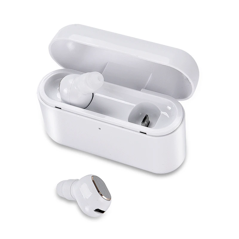 
2020 true wireless tws earphone cheap 1200ma Power Bank Waterproof Binaural Call 5.0 True In-Ear TWS Earbuds Headset Headphone 