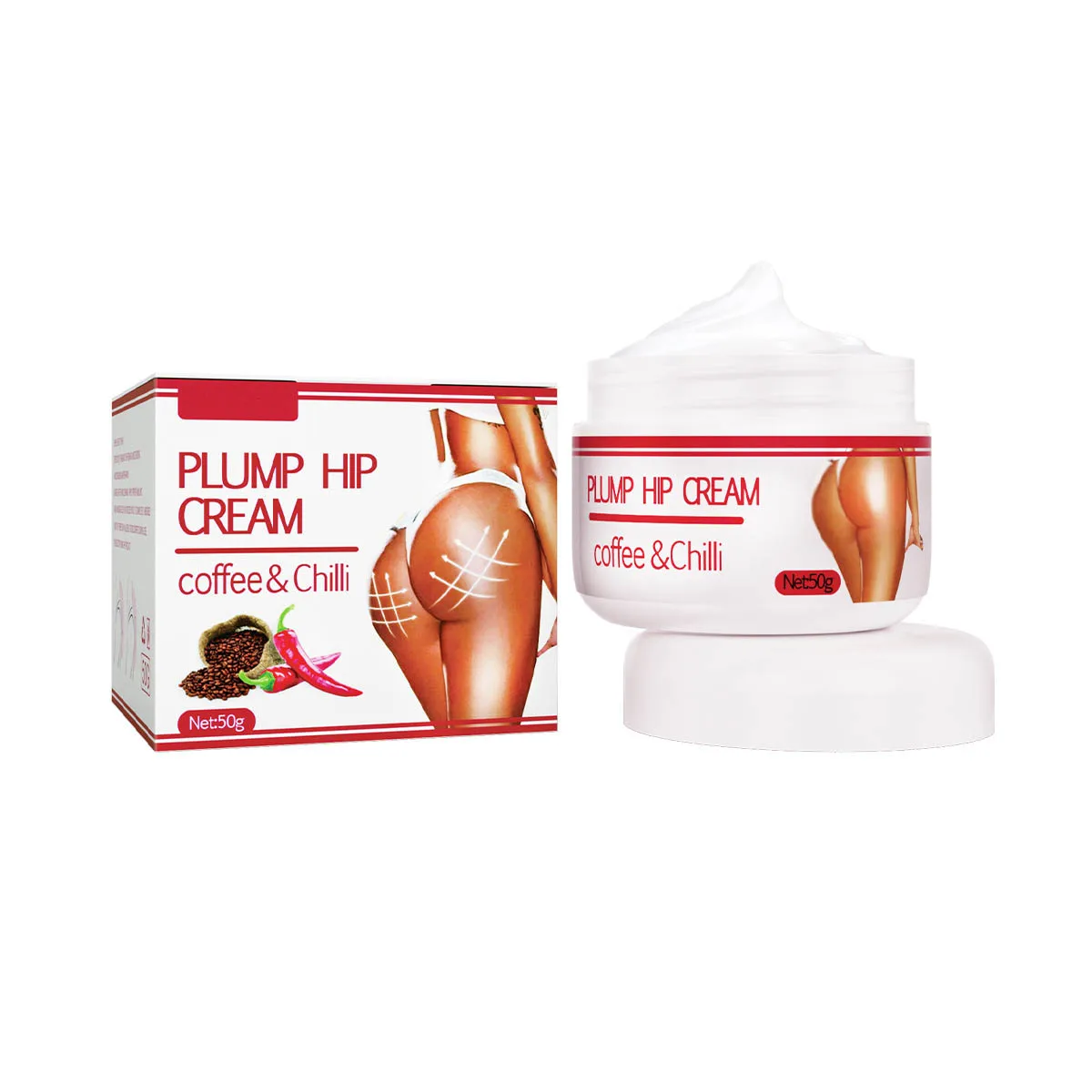 Private Label Butt Lift Enhancement Cream Firming Plumping Hip Up Massage Women Enlargement Cream Plump Hip Cream