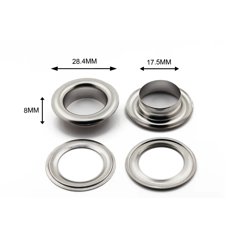 Grommet supplier 28.4mm outer diameter eyelets antique brass metal ring eyelet for leather handbags
