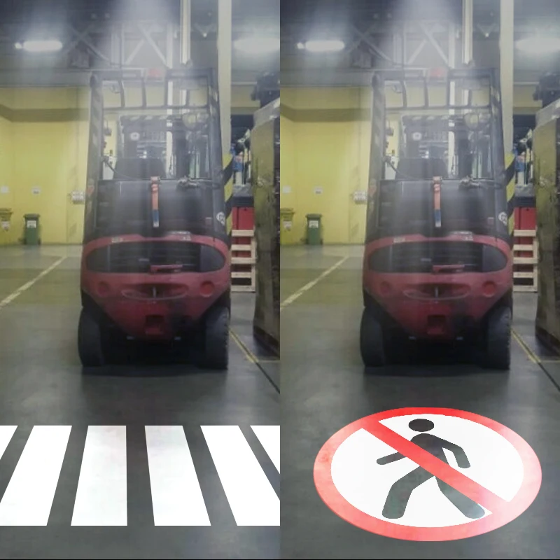 LED gobo projector 240W Industrial Projector Forklift Pedestrian Traffic Safety Used for Warehouse Workshop Advertising Light